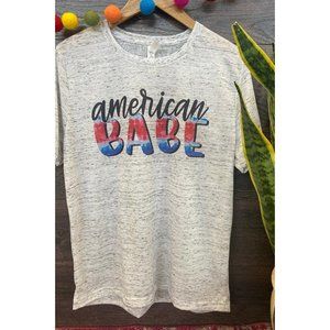 NWT American Babe Graphic Tee Marble Bella Canvas